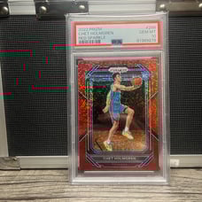 Chet Holmgren prizm Red Sparkle Rookie PSA 10