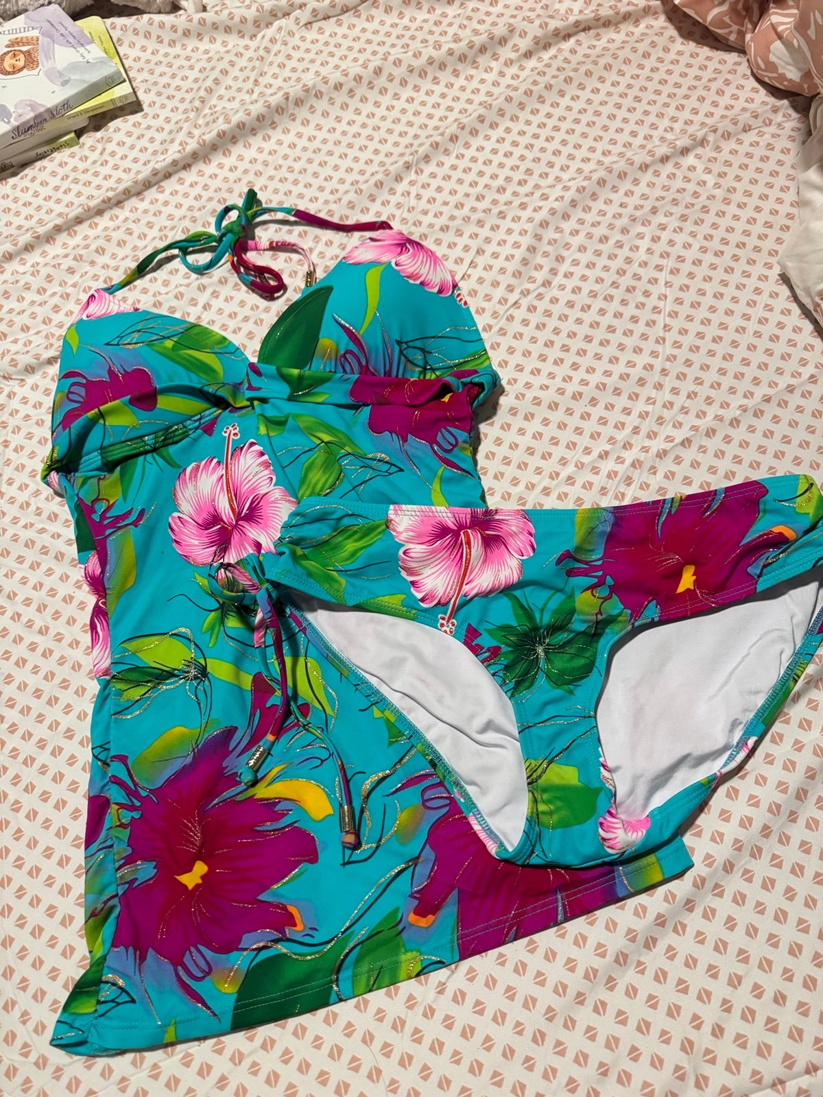 Voda Swim Envy Push Up Tankini And Bottoms Swimsuit Set