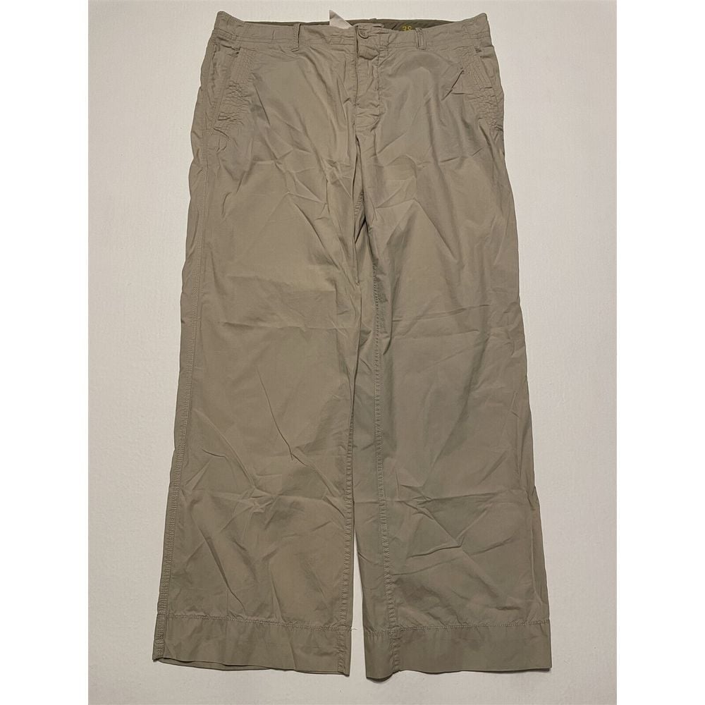 GAP Industrial Standard 38 x 32 Khaki Cotton Button Fly Flap Pocket Trousers