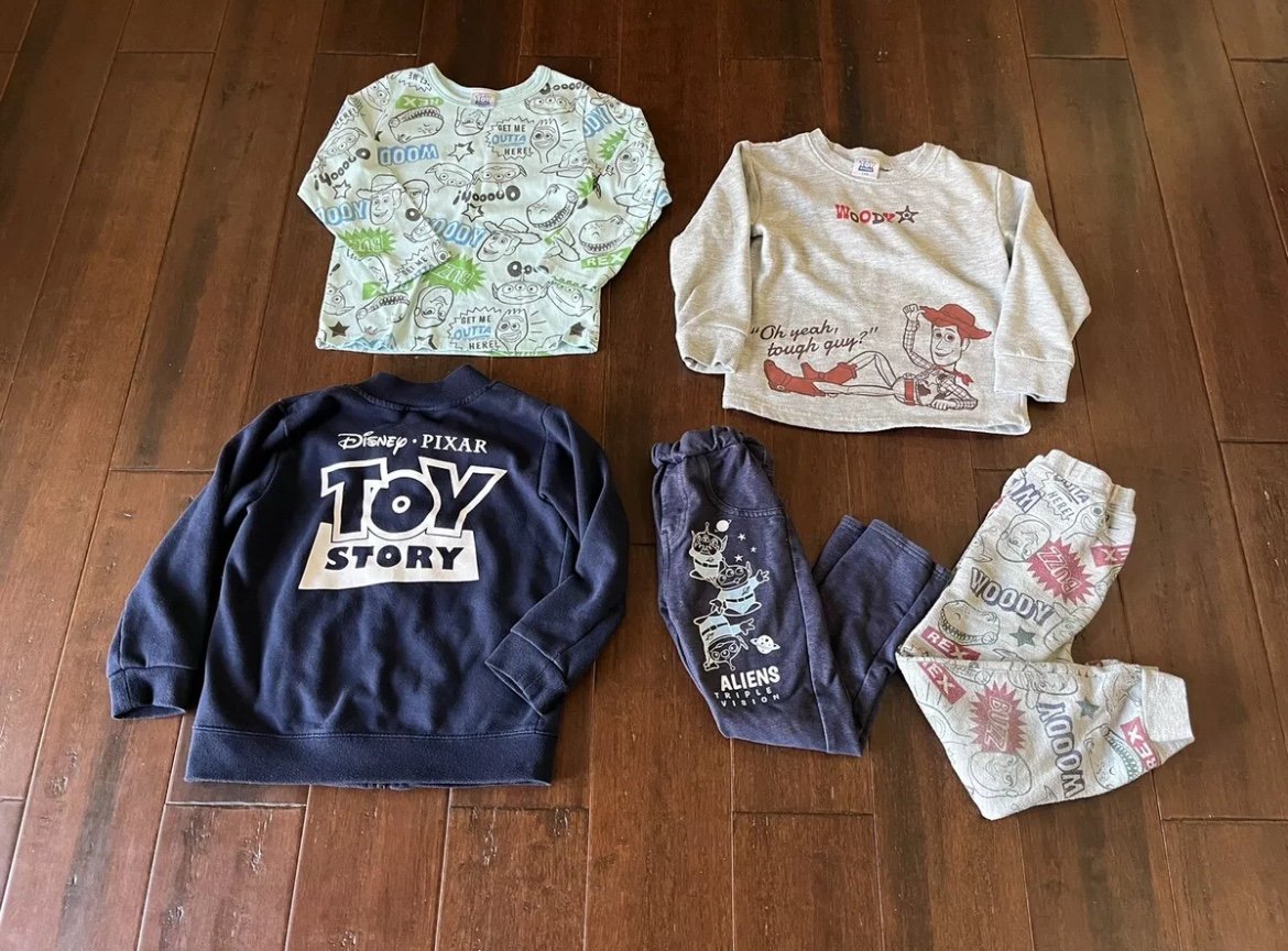 Japan Limited Toy Story Boys outfit bundles