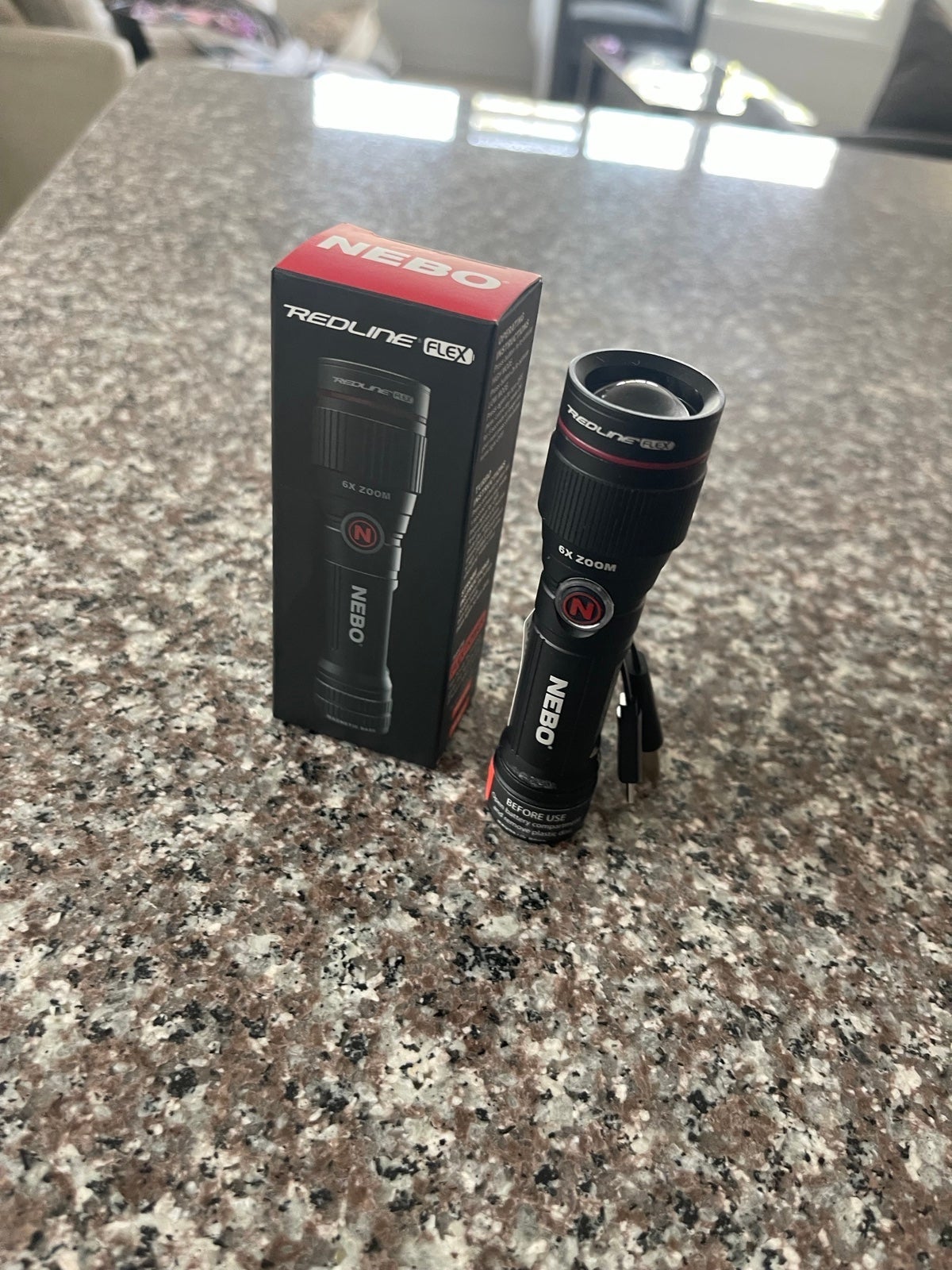NEBO Redline Flex Lumen Flashlight,6X ZOOM NEW!