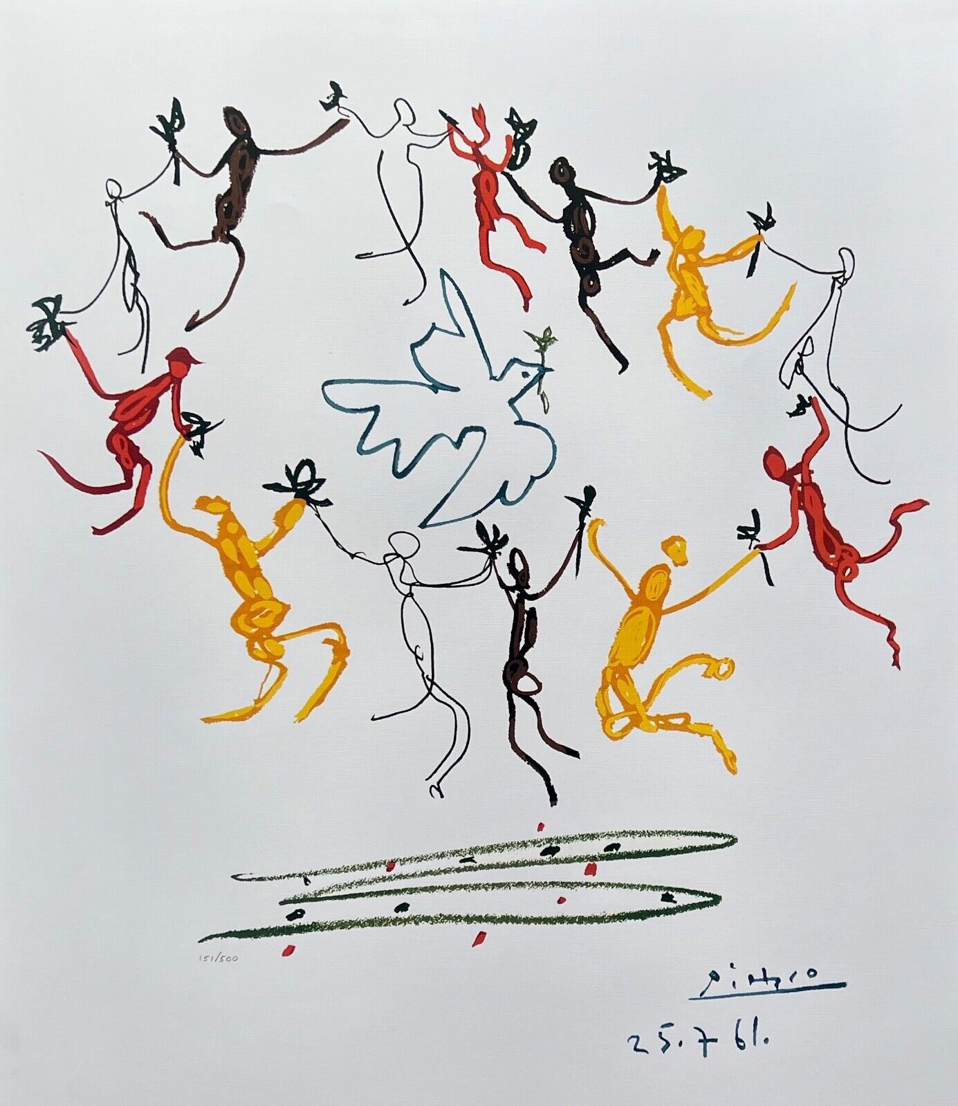 Pablo Picasso LE RHONDE Plate Signed Limited Edition Lithograph Art