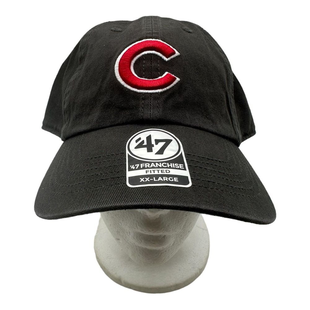 '47 Brand Chicago Cubs MLB Franchise Fitted Hat Cap Grey Baseball Dad Size XXL