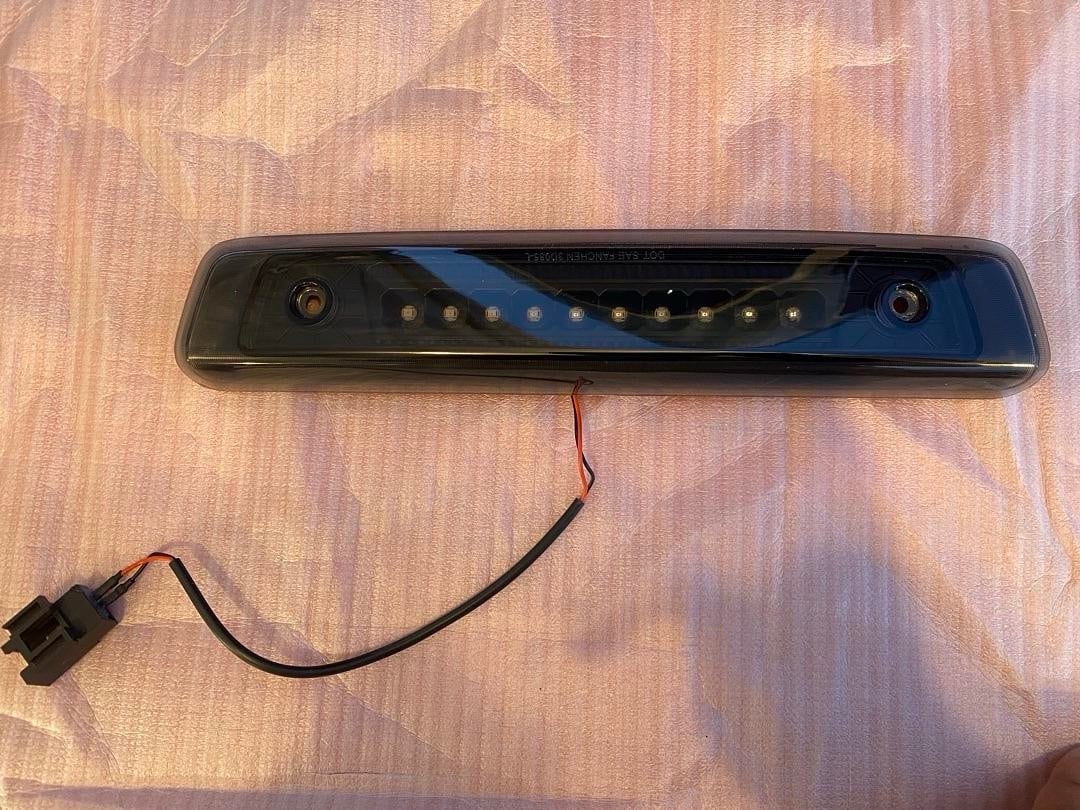2006 to 2010 Jeep Commander LED 3rd Third Tail Brake Light Black smoked Center