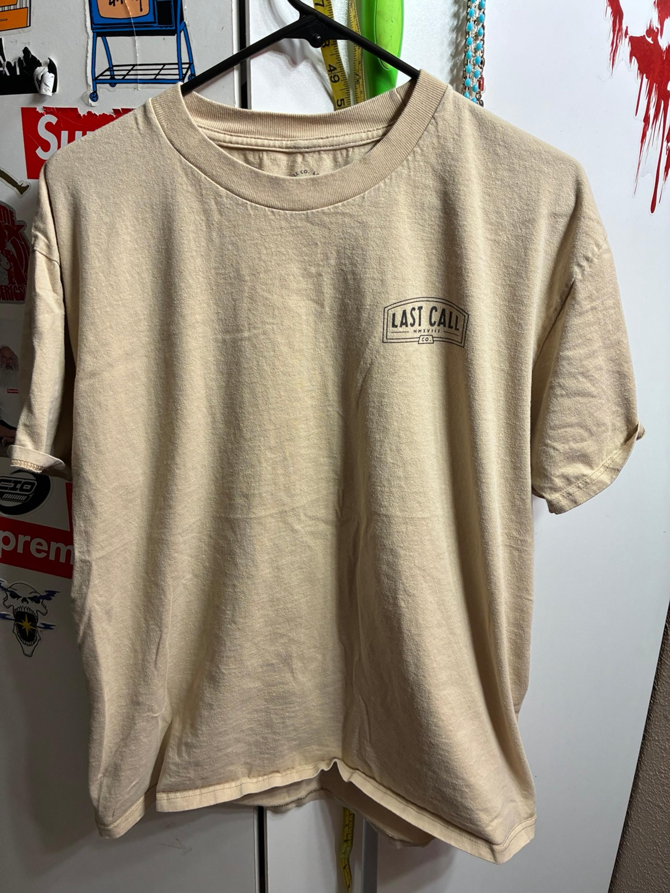 Last Call Tacos Y Cerveza Shirt Size Large