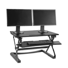Gaming desk top riser adjustable sit or stand Y Shape black steel desktop NEW!