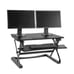 Gaming desk top riser adjustable sit or stand Y Shape black steel desktop NEW!