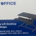 Gaming desk top riser adjustable sit or stand Y Shape black steel desktop NEW!