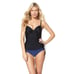 Assets By Sara Blakely Spanx Tankini Swim Top Underwire Tankini Top Black XL