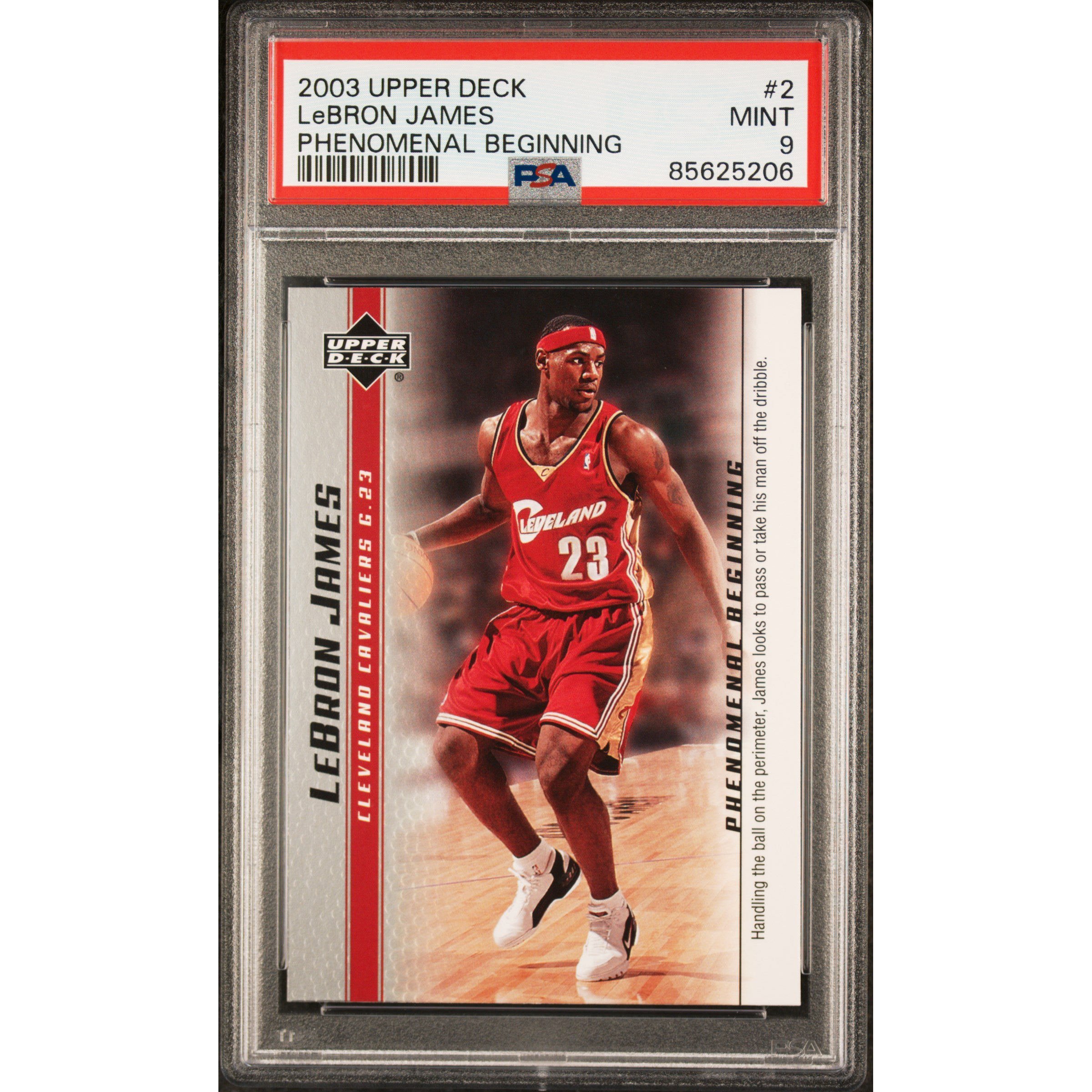 Graded 2003-04 Upper Deck UD LeBron James #2 Phenomenal Beginning Rookie Card