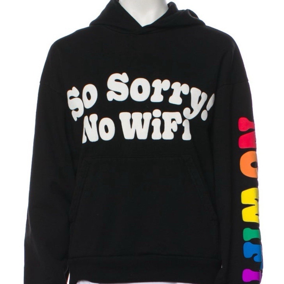 Madhappy So Sorry No Wifi Essential Logo Hoodie Womens XS