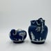 Antique Wedgwood Dipped Blue Pitchers England Jug Creamer Embossed Small