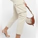 795 Isabel Marant Evalia Cropped Cotton-twill Straight-leg Pants white ecru