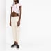 795 Isabel Marant Evalia Cropped Cotton-twill Straight-leg Pants white ecru