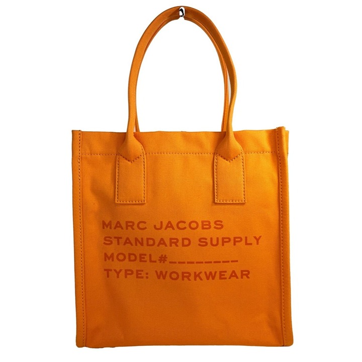 NEW Marc Jacobs Canvas Standard Supply Large Shoulder Tote Purse Scorched NWT