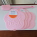Le Creuset 4 Silicone Pink Flower Trivets with BONUS!! Spatula FREE SHIPPING!!