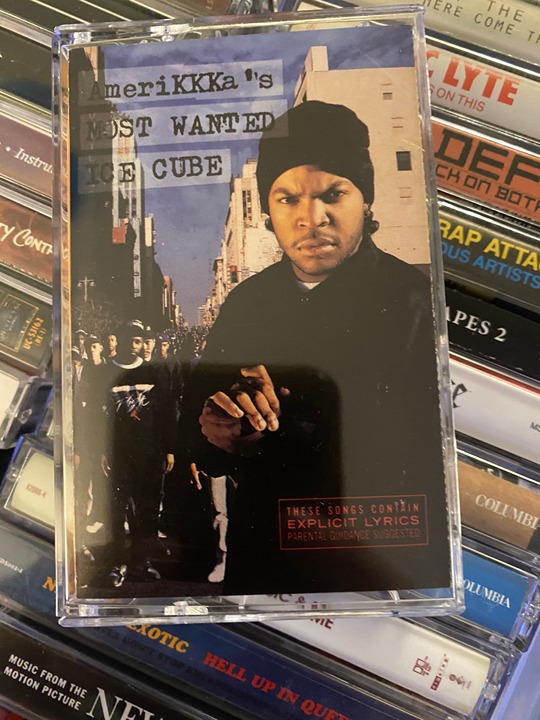 Ice Cube *AmeriKKKa's Most Wanted *cassette tape 1990 *Priority 4XL 7120 *VG+/NM