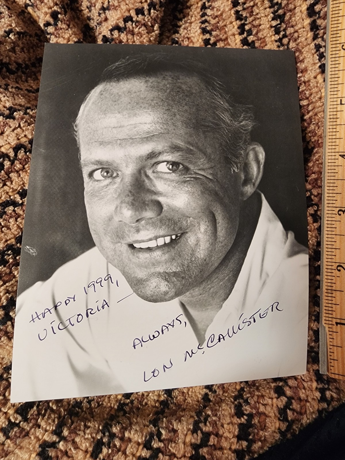 Lon McCallister  Actor Autographed 5x6 signed inscribed Babes in Arms w/coa