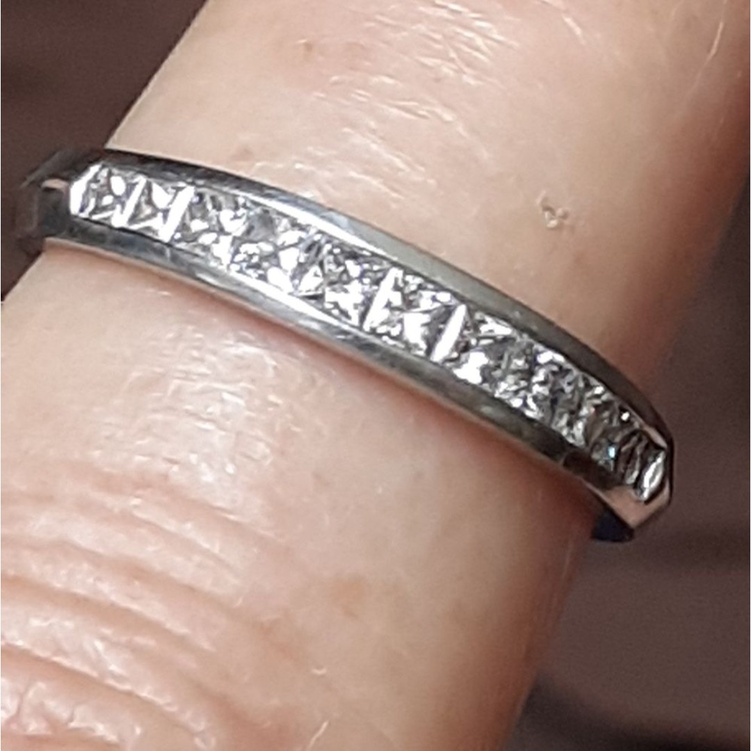 Scott Kay diamond wedding or anniversary band ring. Solid palladium pd950