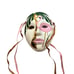 Ceramic Vintage Mardi Gras Flamingo Mask Signed J D Johnston Pink Green