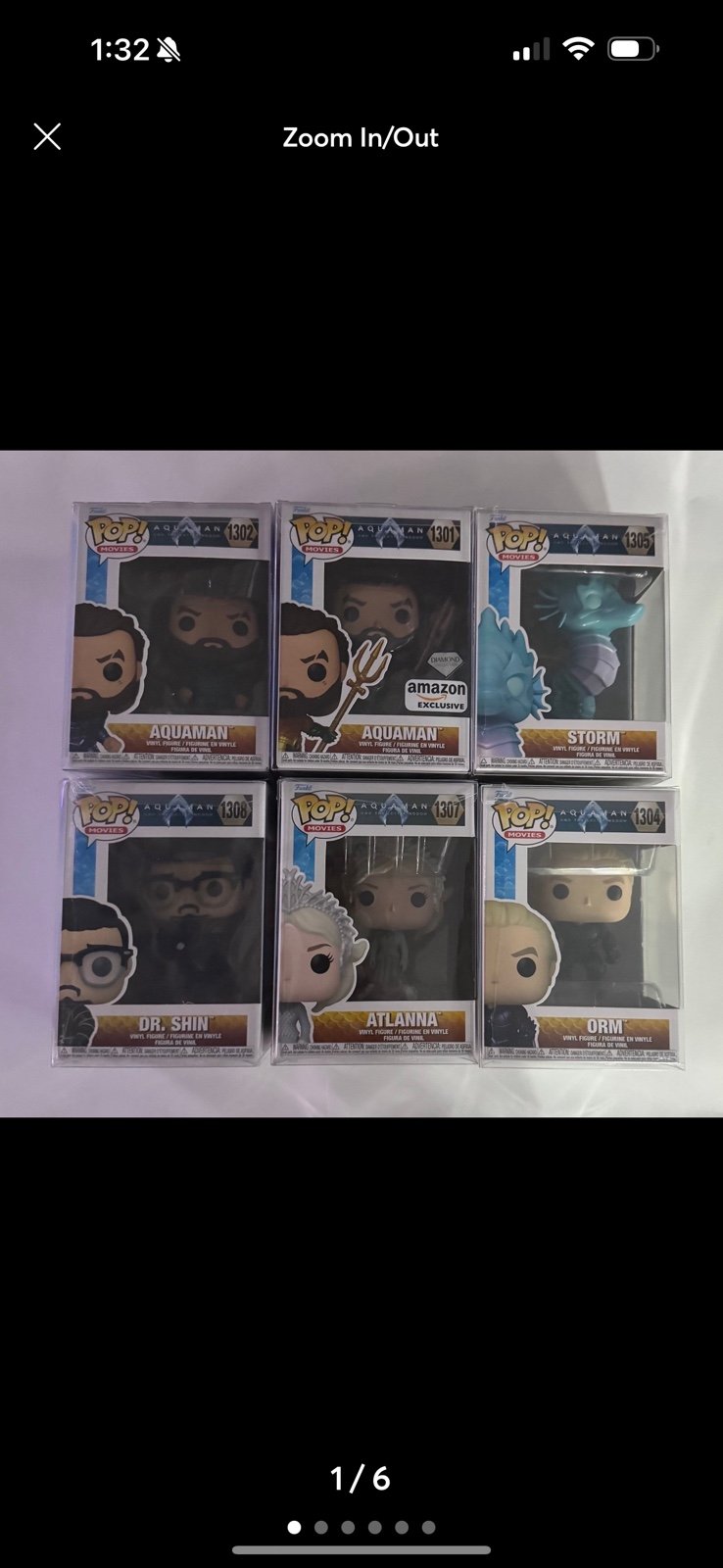 Aquaman Funko Pop Lot