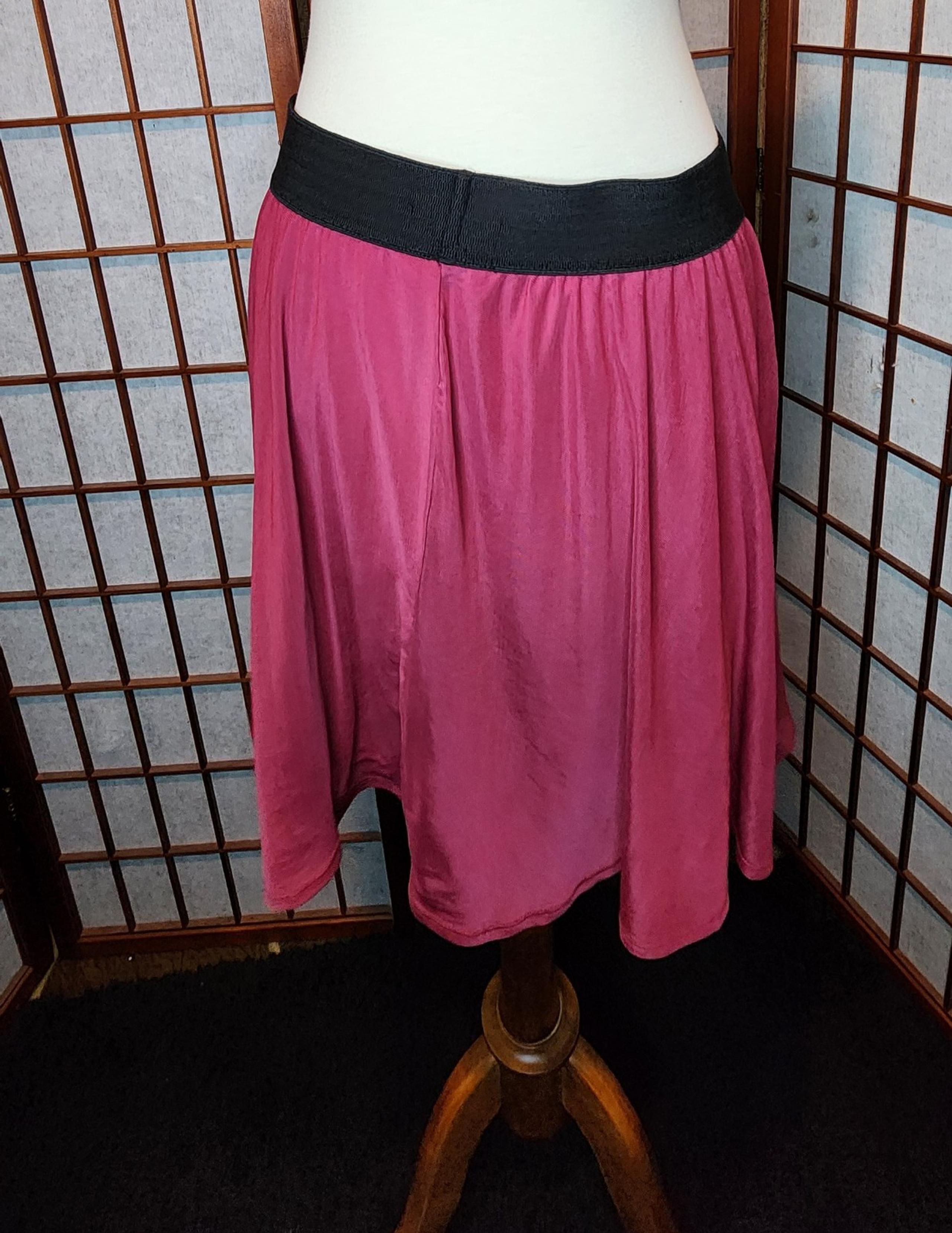 Burgundy Swingy Mini skirt