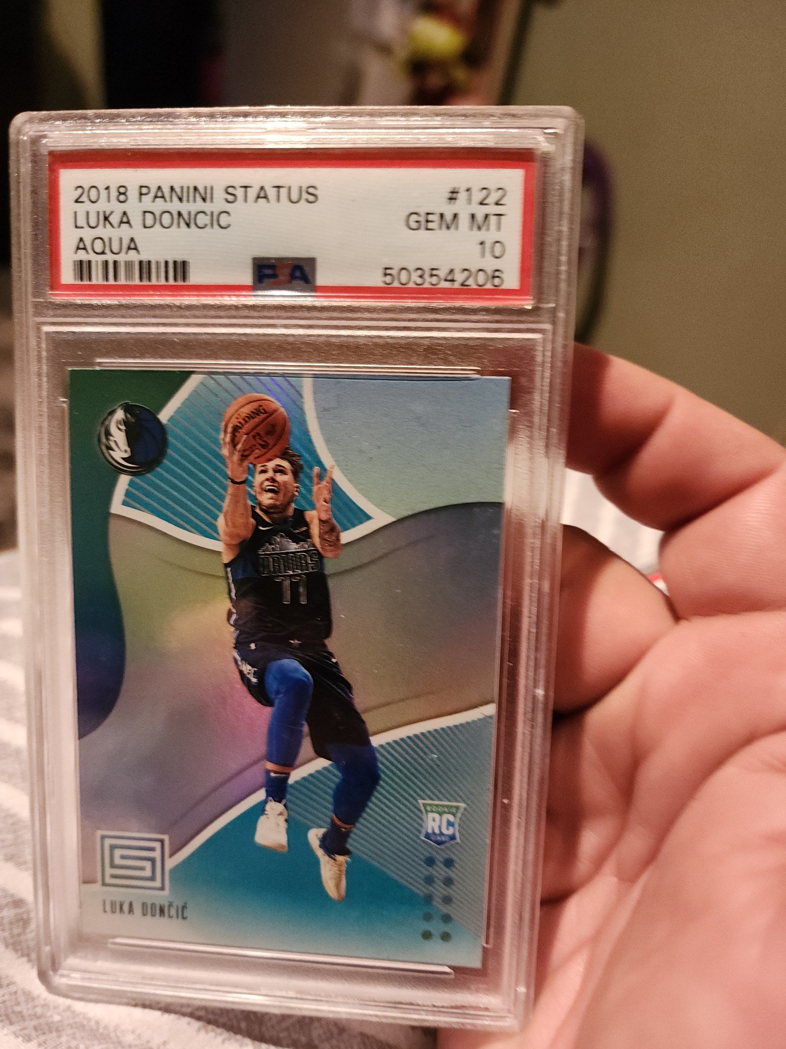 Luka doncic rookie card 2018 aqua