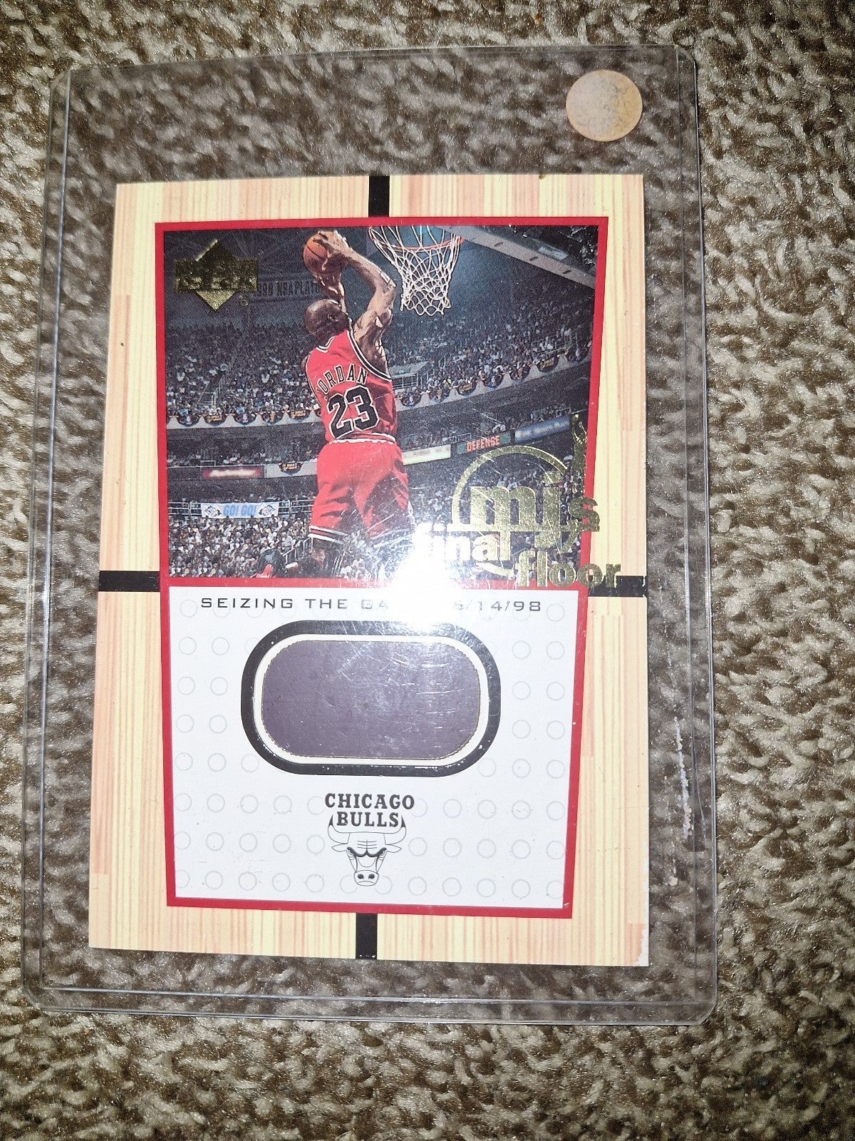 2000 Upper Deck Michael Jordan #FF8 MJ's Final Floor JUMBO Relic