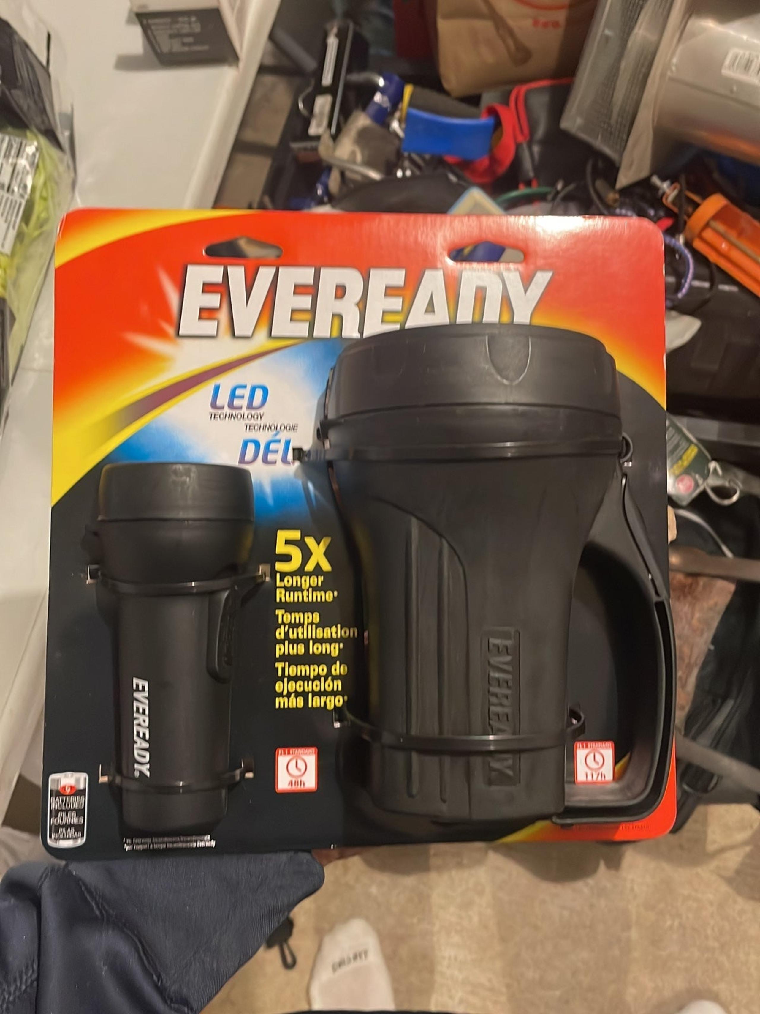 Eveready 2 flashlights 5x longer duration