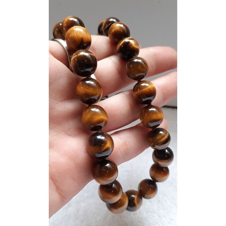 925 Sterling Silver Natural Vintage Tiger's eye necklace