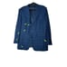Ermenegildo Zegna Mens Blazer Jacket Navy Blue Wool Size 36