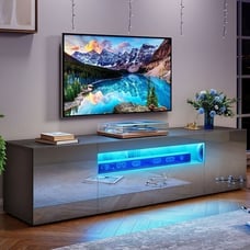 High Glossy LED TV Stand Cabinet FREE Express Shipping USA