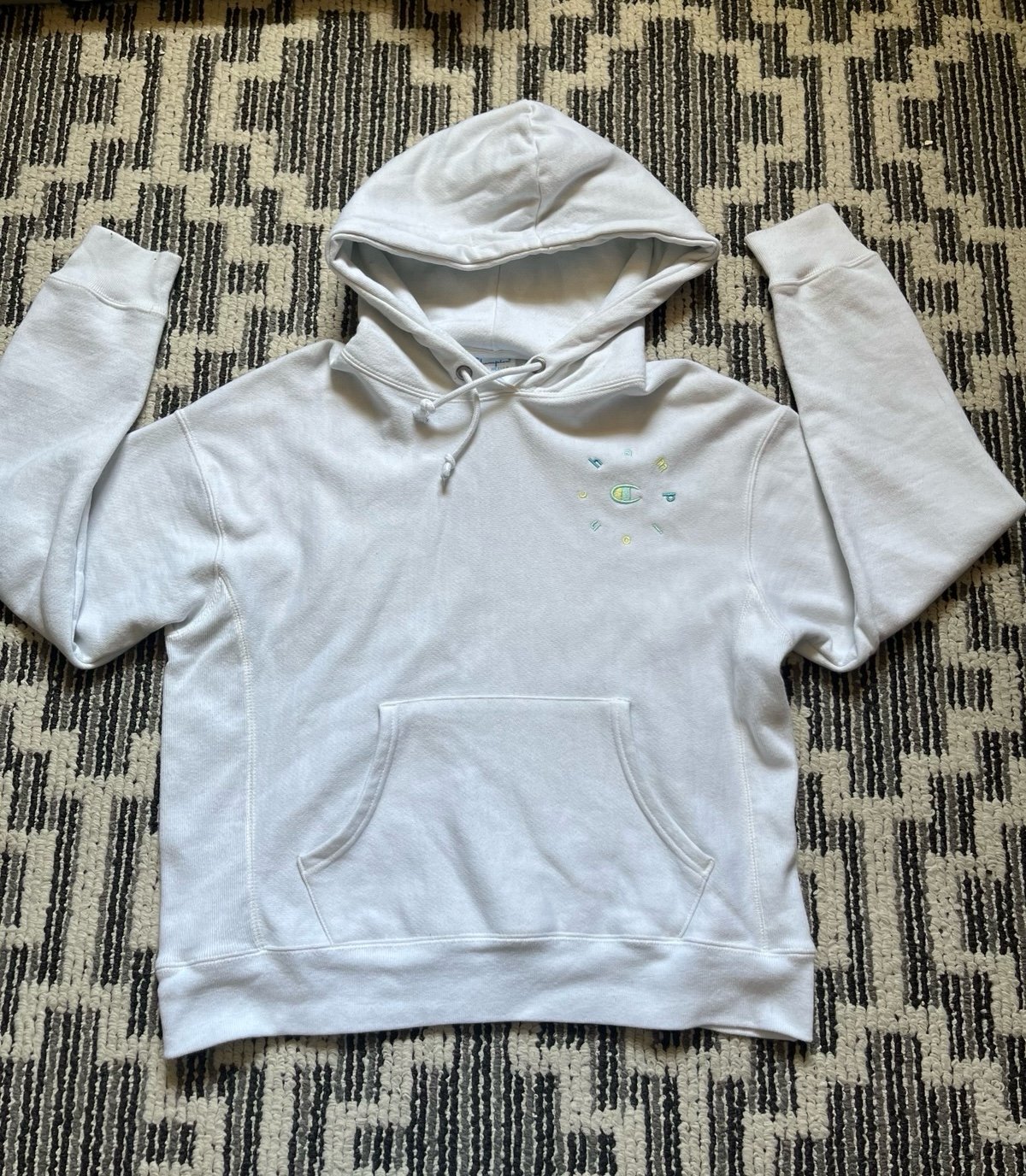 White Champion Hoodie