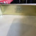 Vtg PYREX Corning 222 Glass Baking Dish w/ Decorative Metal Holder Fruit 8 x 8