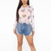 Drip Queen Rhinestone Denim Shorts