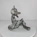 Handcrafted Ceramic Wolf Figurine With Removable Head Jeanette Clark Johnson