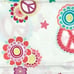 Peace Sign Groovey Cotton Qeen Sheet Set