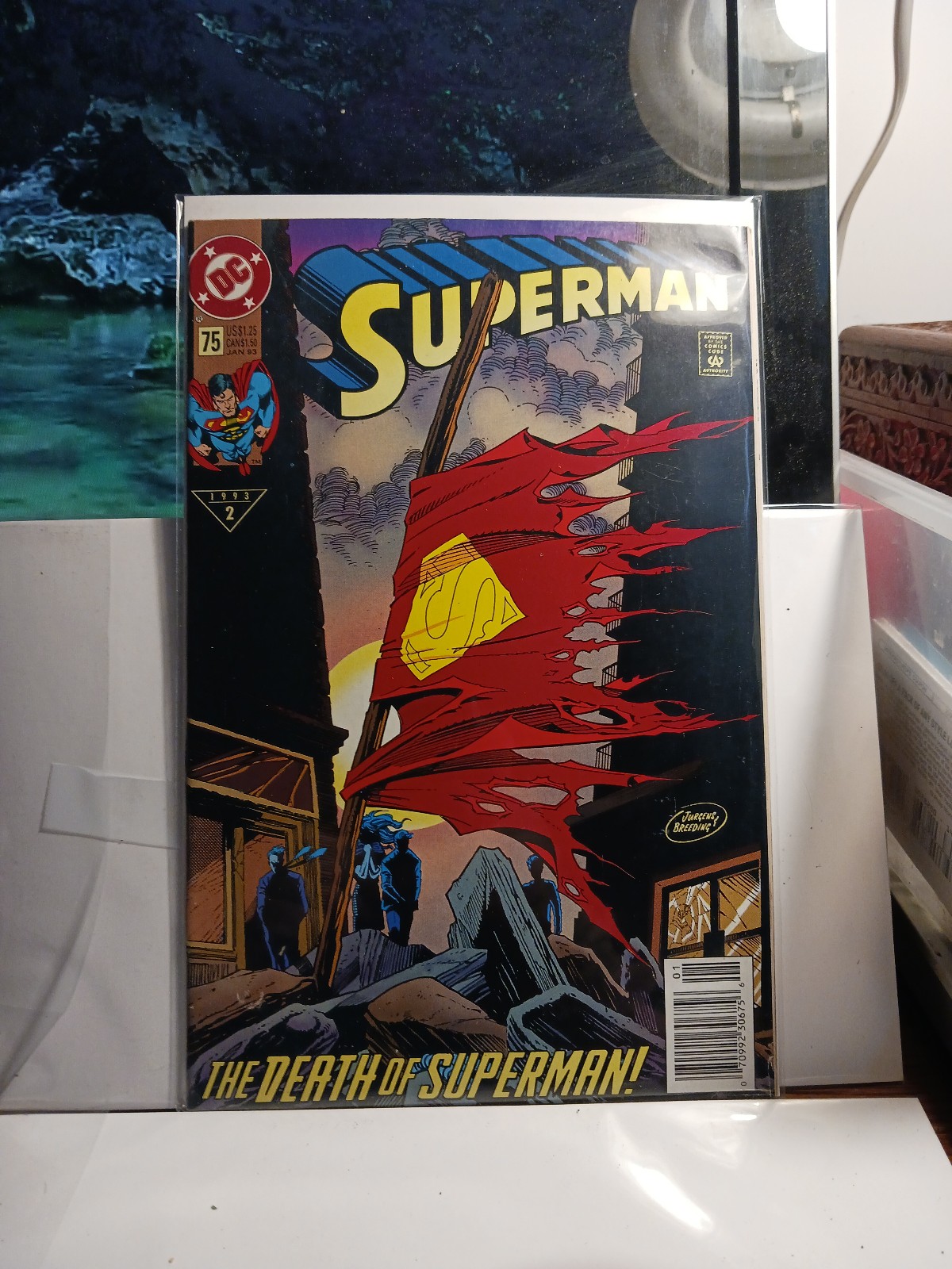 1993 DC No.75 Superman The Death of Superman