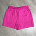 SANCTUARY Hot Pink Linen Short Sleeve Button Front Shorts Set Womens Size Small