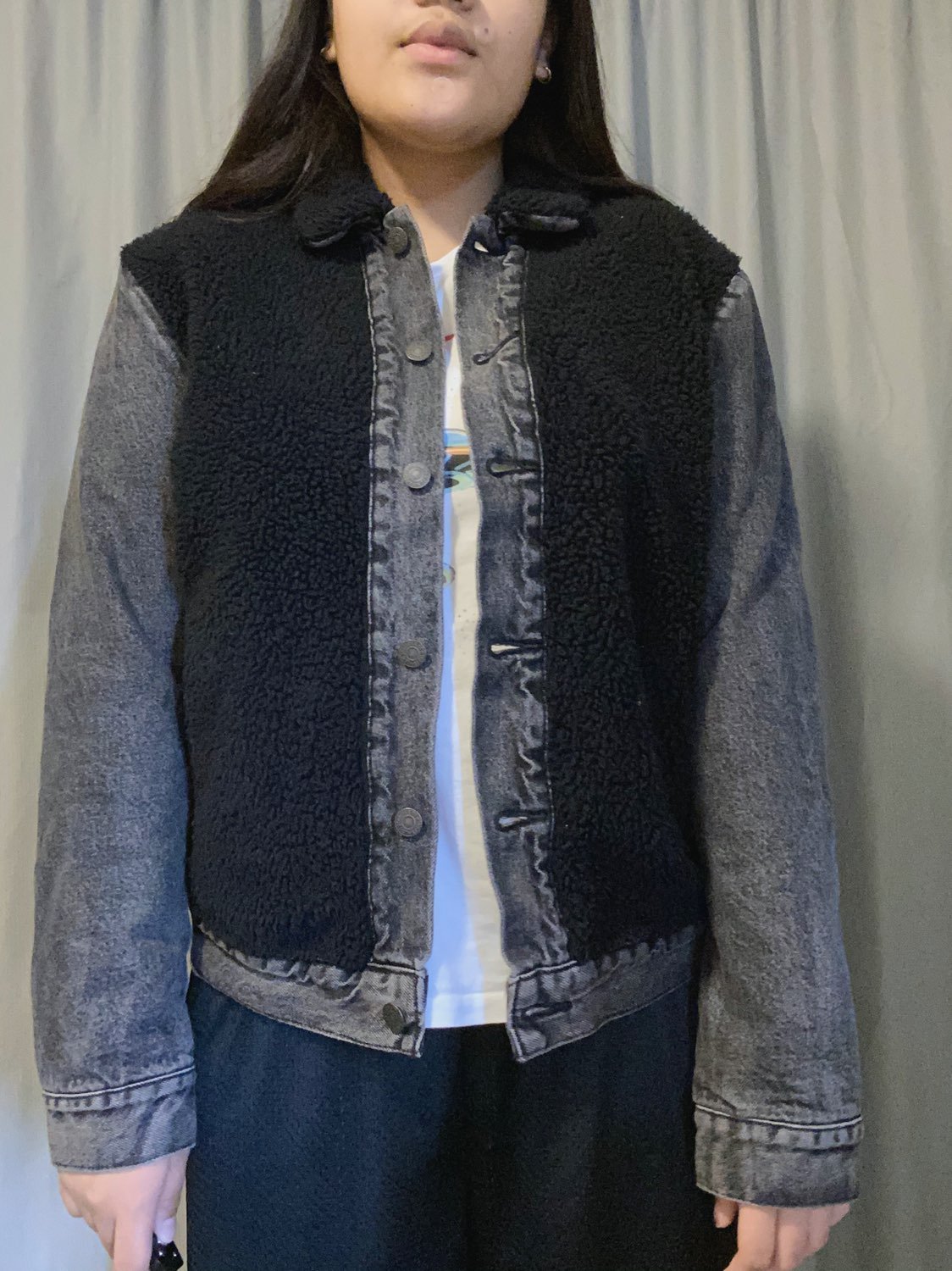 Levi’s Sherpa Panel Jean Jacket (black)