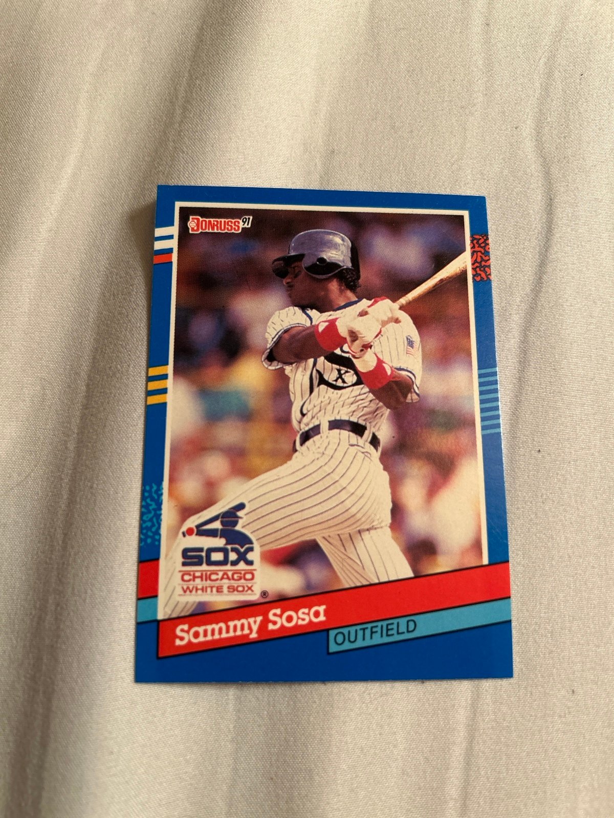 [ERROR CARD] 1991 Donruss Sammy Sosa Chicago White Sox #147 Baseball Card