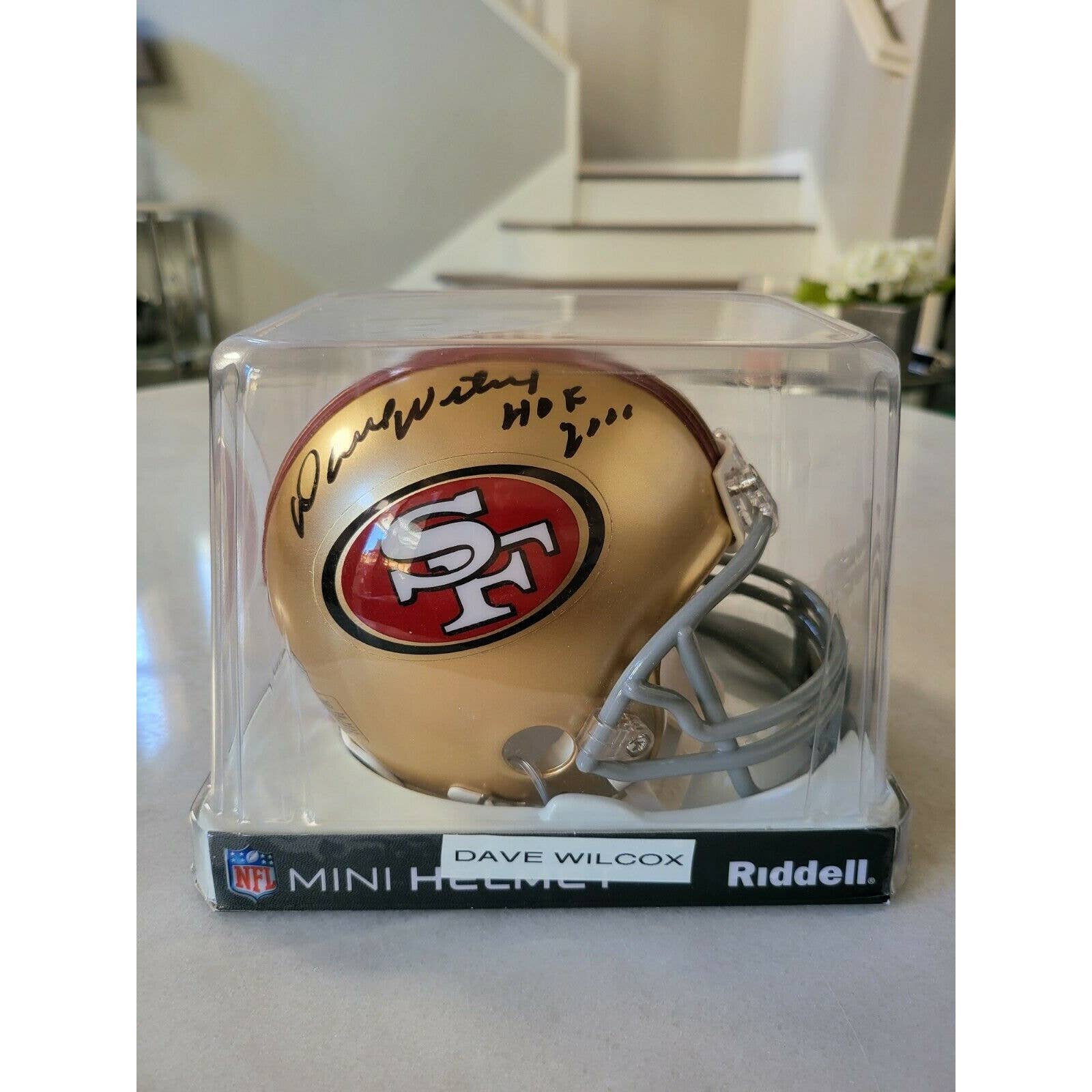 Dave Wilcox Autographed/Signed Mini Helmet San Francisco 49ers C