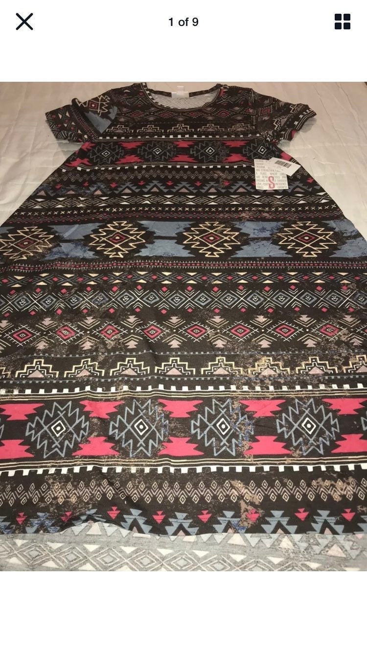 Lularoe Carly Southwest Aztec Tribal Small 6/8 4/6 Unicorn LLR New NWT