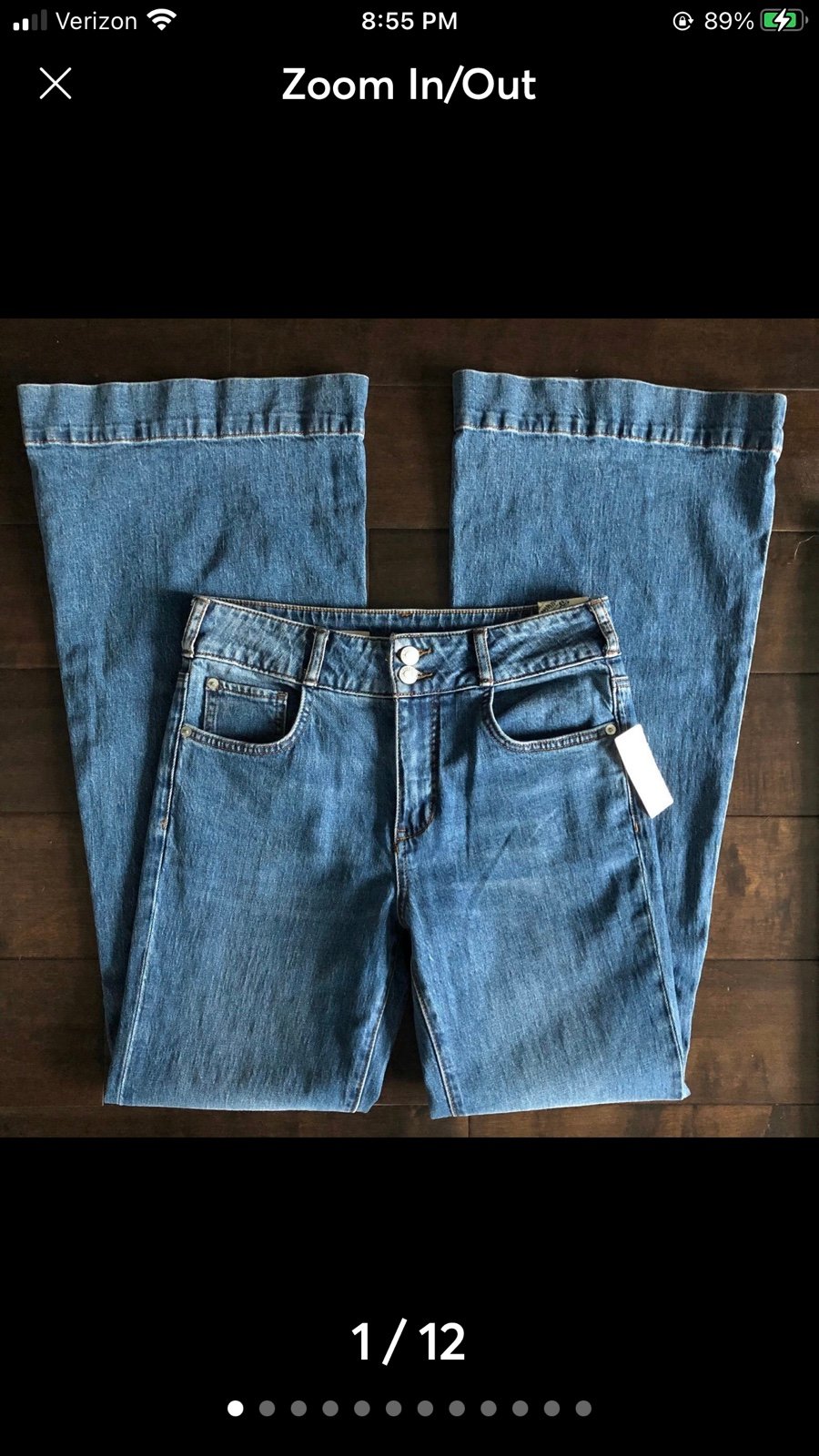 NWT Anthropologie Pilcro Medium Wash Stretch Flare Jeans |Size: 27