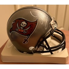 Warren Sapp Tampa Bay Buccaneers Signed Mini Helmet JSA Witnessed Certified