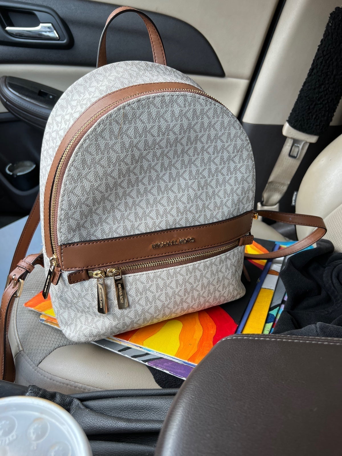 MK Erin SM Leather Backpack