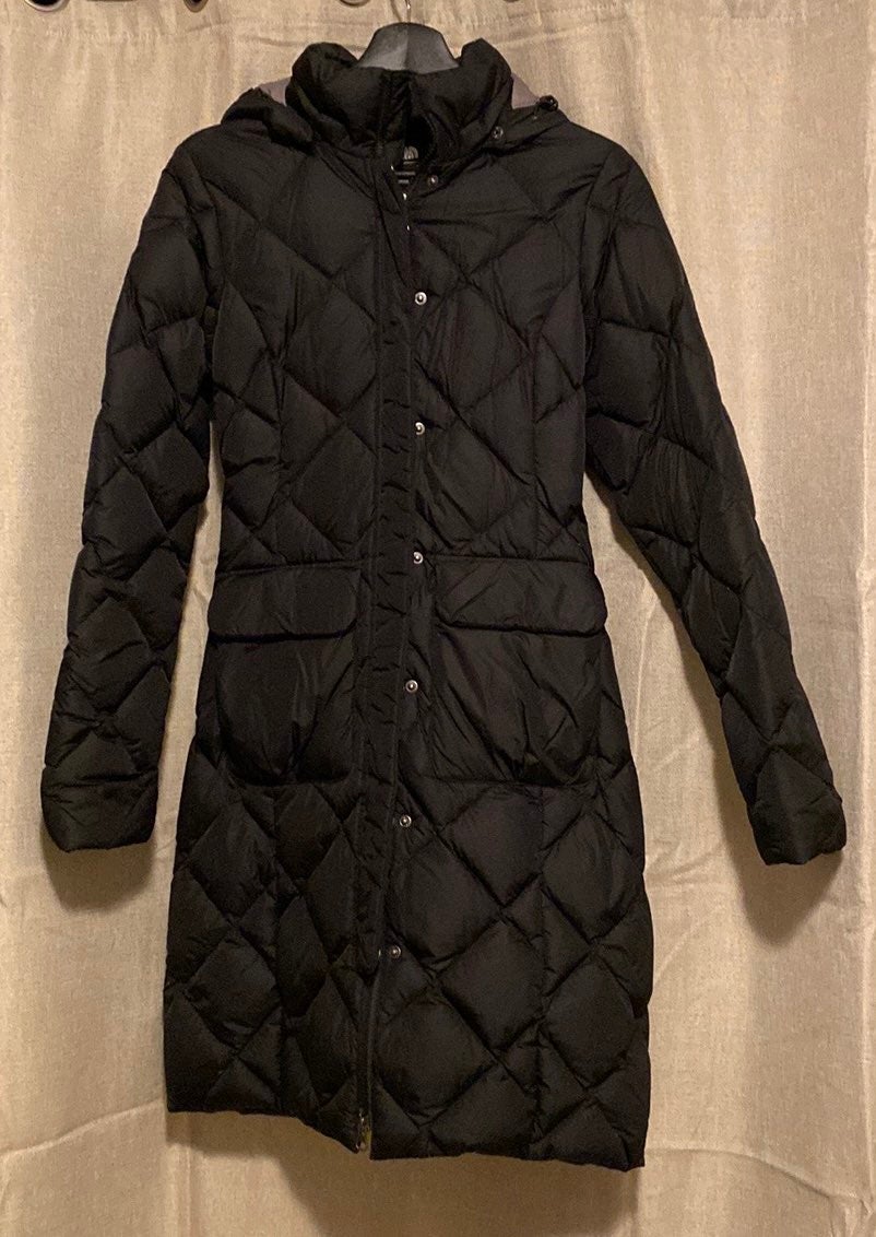 Northface long puffer jacket women XS