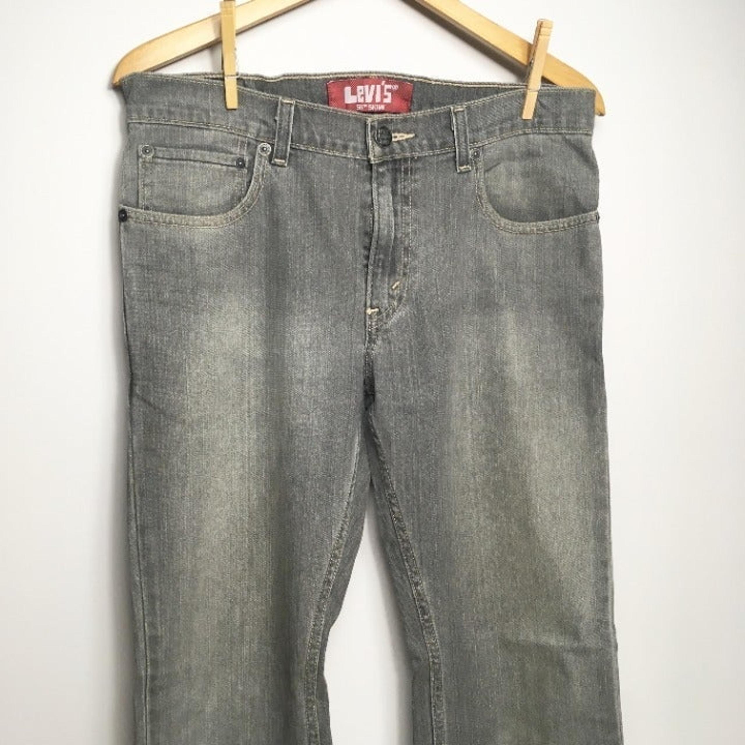 Men's Levi's 511 Skinny 30x30 Gray Jeans Denim Pants Worn In Comfy