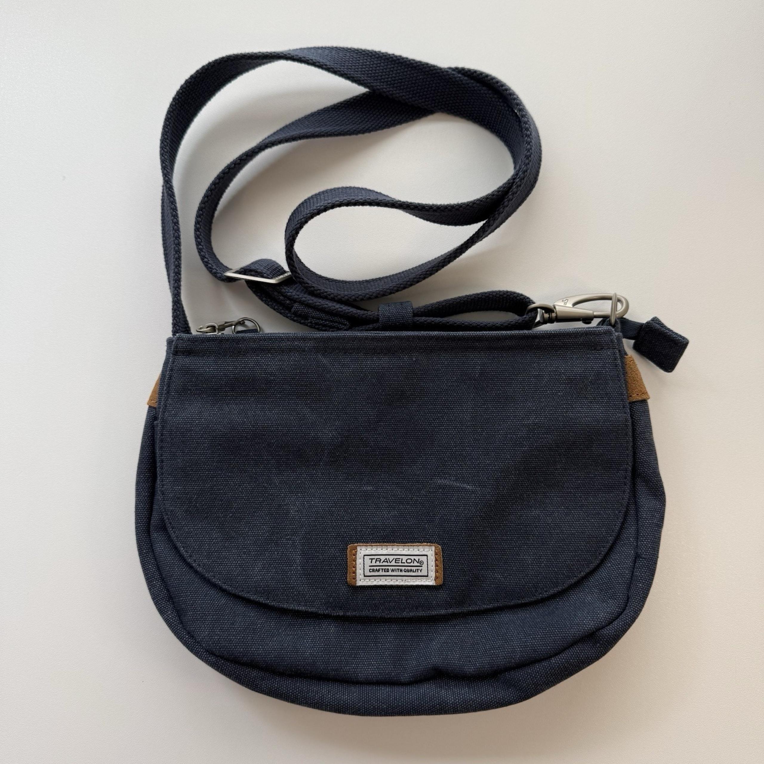 Travelon Anti-Theft Heritage Women's Crossbody Bag Navy Blue RFID Blocking