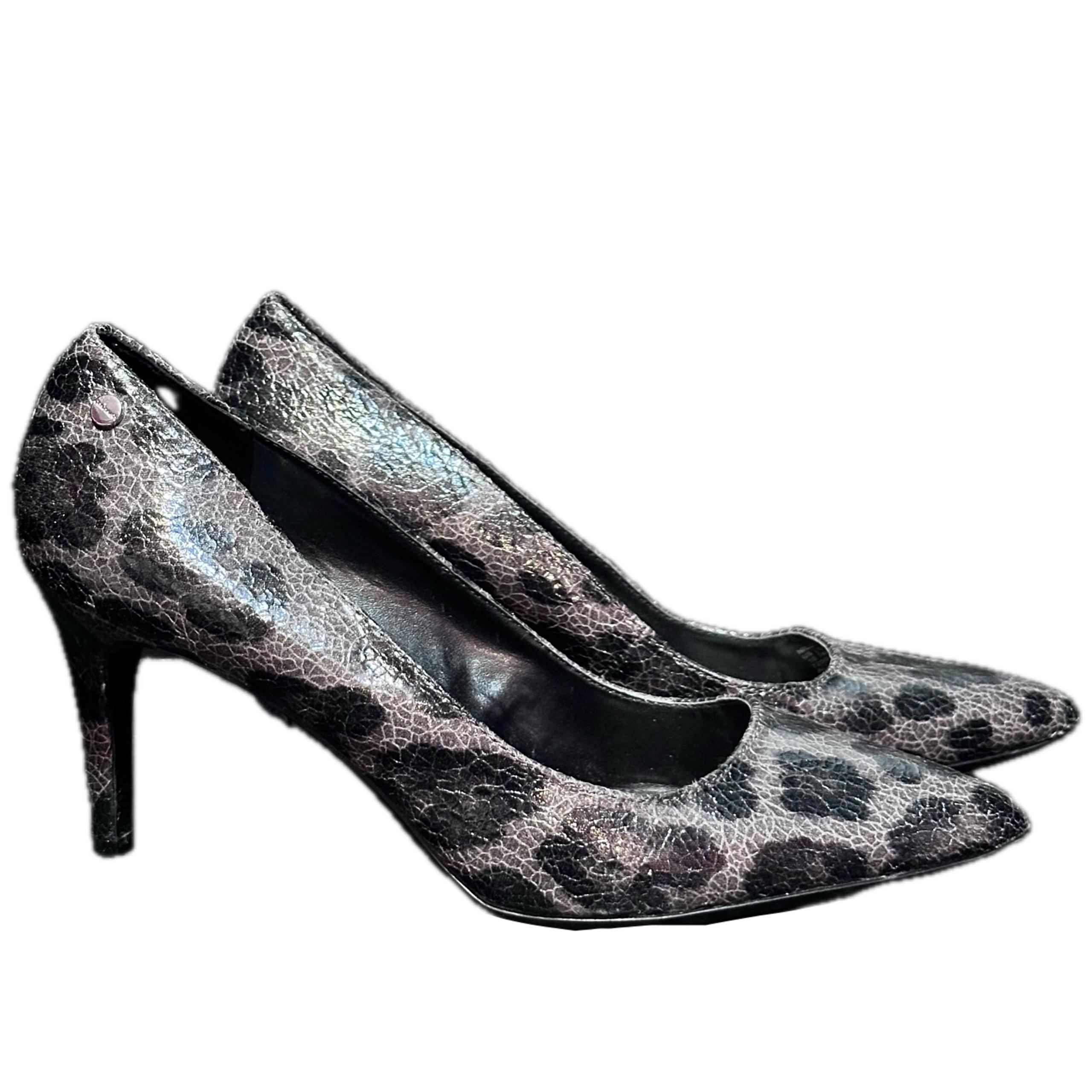 Calvin Klein Leopard Print Nilly Heels Pumps Size 10 Pointed Toe Party